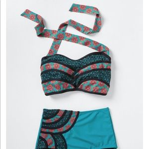 Modcloth Swim - ModCloth swim top. Vintage look emerald Modcloth Swim - ModCloth swim top. Vintage look emerald